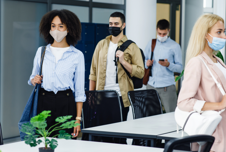 Masked Workers