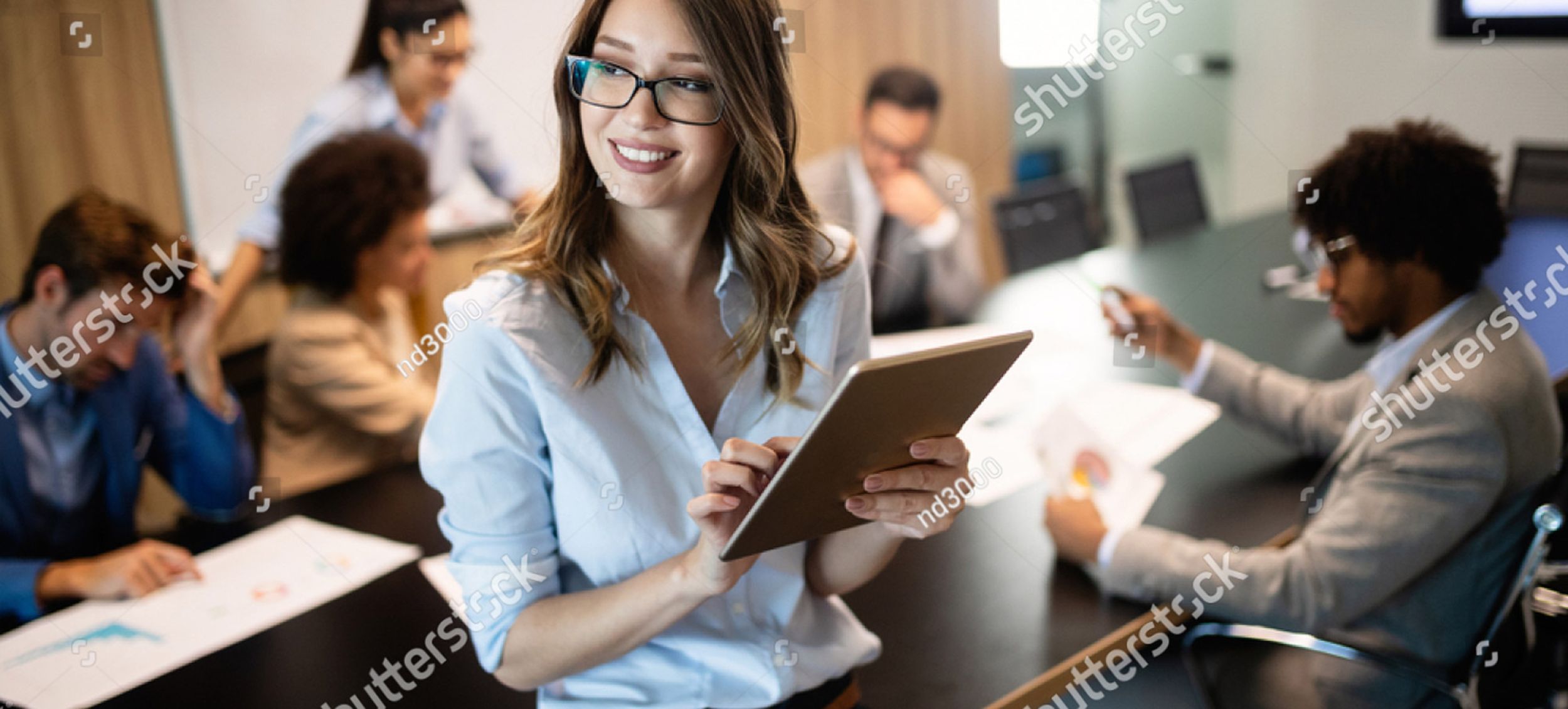 Woman at the office.