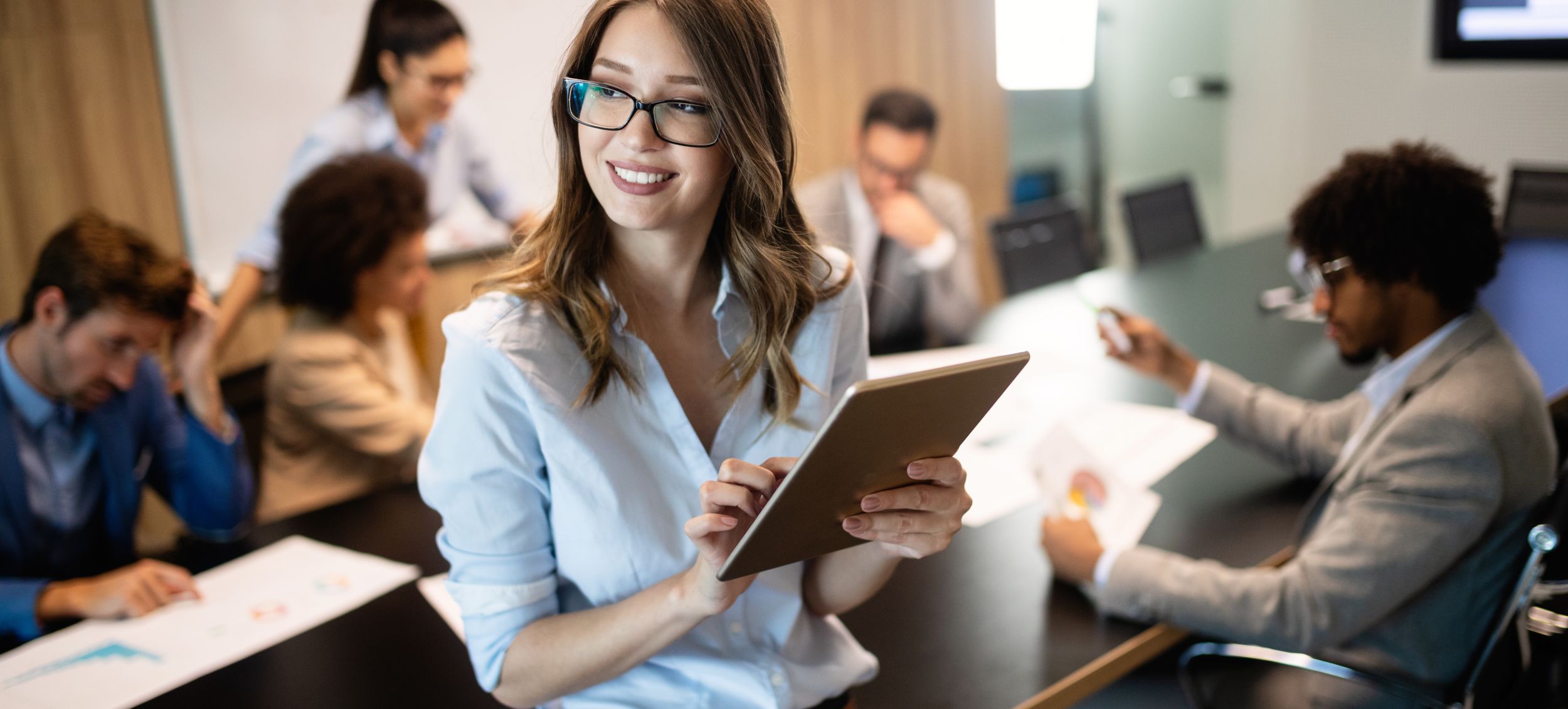 Woman in Business Meeting